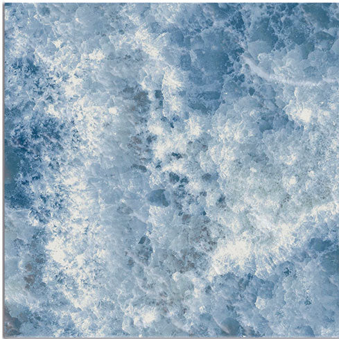 Dettaglio piastrella per pavimento e rivestimento in gres porcellanato effetto pietra spaziale. Collezione Swimming Planet di Ceramica Valsecchia, formato 15x15, Moon Sky