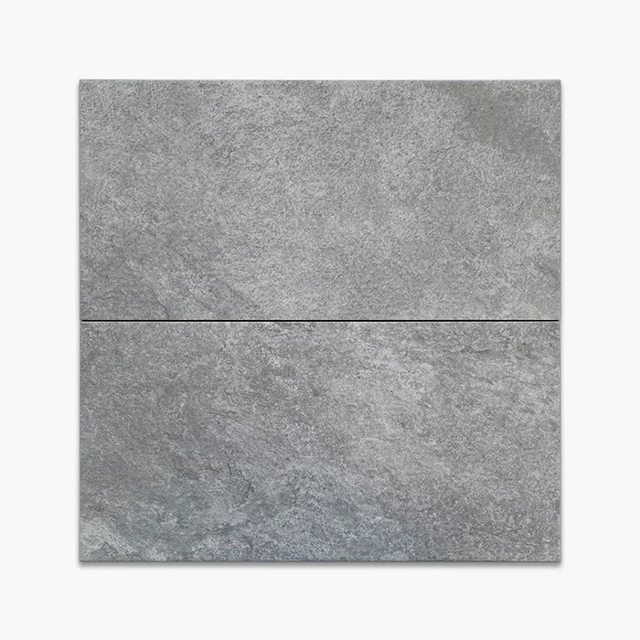 Piastrelle gres porcellanato per pavimenti esterni, formato 30x60 grip a prezzo scontato grigio