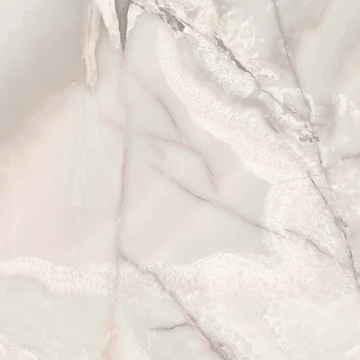 Dettaglio piastrella in gres porcellanato effetto onice opaco 120x120 cm della collezione Onici di Casalgrande Padana, colore Perla