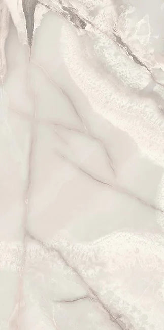 Dettaglio piastrella in gres porcellanato effetto onice opaco 60x120 cm della collezione Onici di Casalgrande Padana, colore Perla