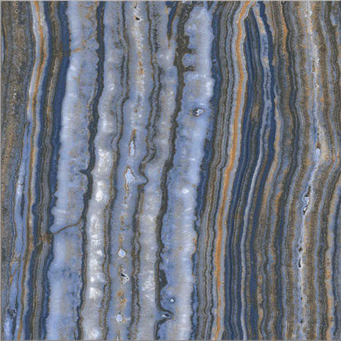 Dettaglio piastrella per pavimento e rivestimento in gres porcellanato effetto pietra spaziale. Collezione Swimming Pool di Ceramica Valsecchia, formato 15x15, Onyx Blue