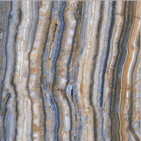 Dettaglio piastrella per pavimento e rivestimento in gres porcellanato effetto pietra spaziale. Collezione Swimming Pool di Ceramica Valsecchia, formato 15x15, Onyx Blue