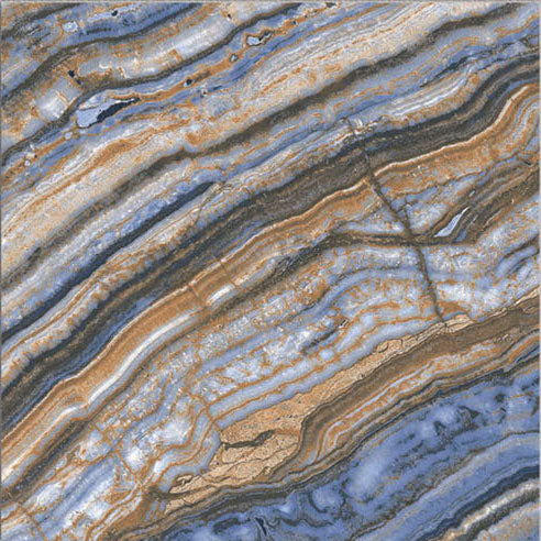 Dettaglio piastrella per pavimento e rivestimento in gres porcellanato effetto pietra spaziale. Collezione Swimming Pool di Ceramica Valsecchia, formato 15x15, Onyx Blue