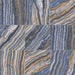 Dettaglio piastrella per pavimento e rivestimento in gres porcellanato effetto pietra spaziale. Collezione Swimming Pool di Ceramica Valsecchia, formato 15x15, Onyx Blue