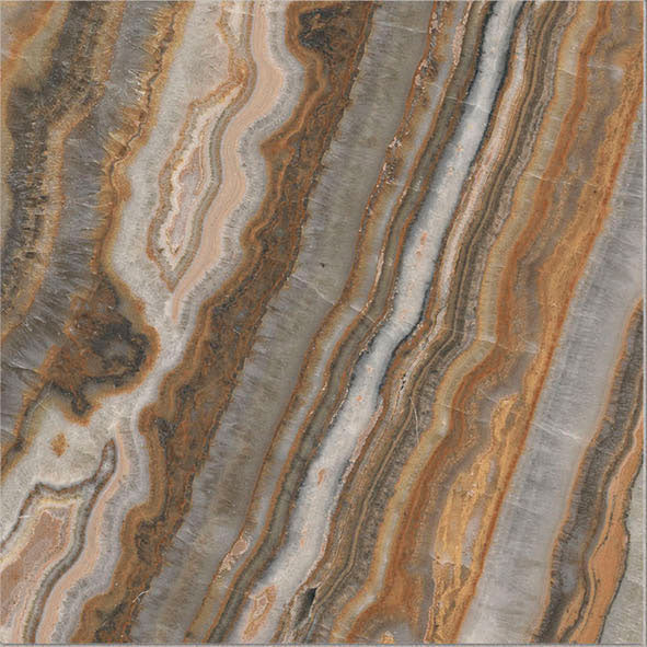 Dettaglio piastrella per pavimento e rivestimento in gres porcellanato effetto pietra spaziale. Collezione Swimming Pool di Ceramica Valsecchia, formato 15x15, Onyx Brown