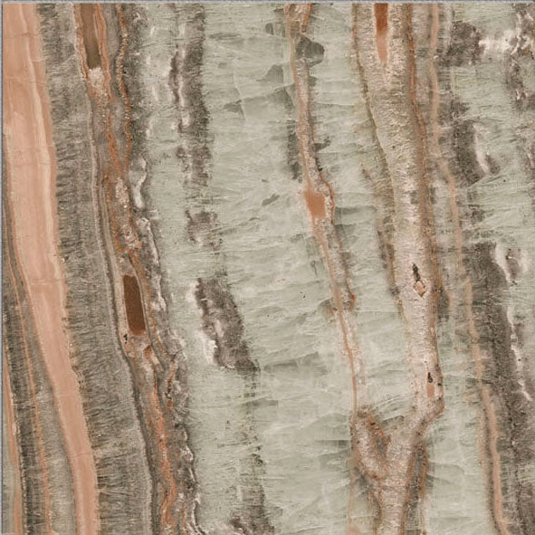 Dettaglio piastrella per pavimento e rivestimento in gres porcellanato effetto pietra spaziale. Collezione Swimming Pool di Ceramica Valsecchia, formato 15x15, Onyx Brown