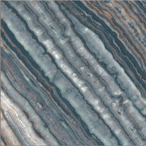 Dettaglio piastrella per pavimento e rivestimento in gres porcellanato effetto pietra spaziale. Collezione Swimming Pool di Ceramica Valsecchia, formato 15x15, Onyx Green