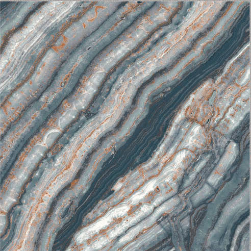 Dettaglio piastrella per pavimento e rivestimento in gres porcellanato effetto pietra spaziale. Collezione Swimming Pool di Ceramica Valsecchia, formato 15x15, Onyx Green