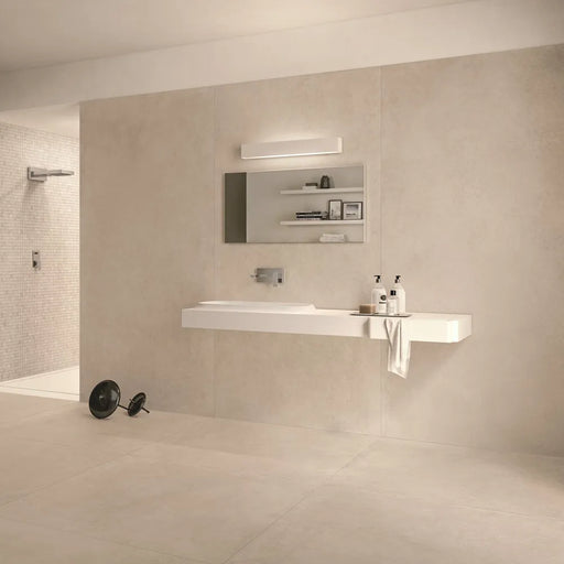 Pavimento in gres porcellanato, moov ivory di ceramiche keope, formato 60x60