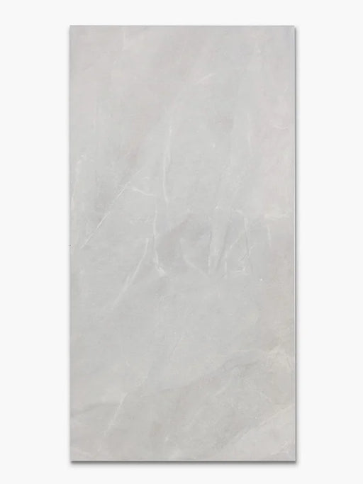 Piastrella in gres porcellanato effetto marmo grigio lucido Silver serie Xstone formato 60x120 cm