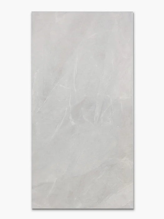 Piastrella in gres porcellanato effetto marmo grigio lucido Silver serie Xstone formato 60x120 cm