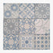 Pavimento e rivestimento effetto cementina patchwork azzurro, stock al miglior prezzo
