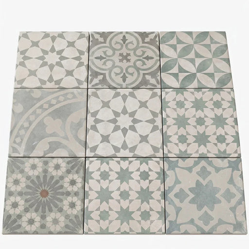 Cementine in gres porcellanato decorate al miglior prezzo online, scontate stock, design misto patchwork