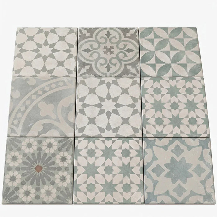 Cementine in gres porcellanato decorate al miglior prezzo online, scontate stock, design misto patchwork