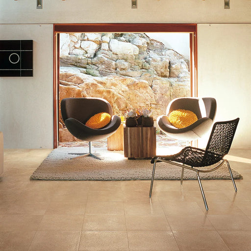 Dettaglio piastrella in gres porcellanato effetto pietra opaco 30x30 cm della collezione Pietre di Sardegna di Casalgrande Padana, colore Porto Cervo