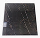 Lastra in gres porcellanato effetto marmo nero rettificato Xstone Marquinia Gold Black per pavimenti interni e pareti doccia