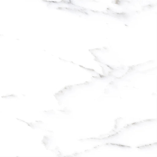 Dettaglio piastrella in gres porcellanato effetto marmo della collezione Dama di Self Style by keradom, formato 25x25, colore Bianco Carrara