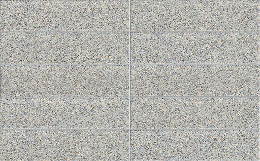 Dettaglio piastrella in gres porcellanato effetto mattoncino effetto graniglia della collezione Incanto di Self Style by keradom, formato 6x25, colore Grani Mild