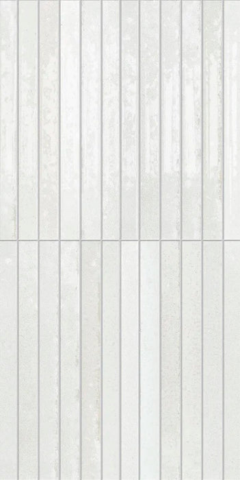 Dettaglio piastrella in gres porcellanato effetto kitkat della collezione Incanto di Self Style by keradom, formato 12.5x25, colore Oyster