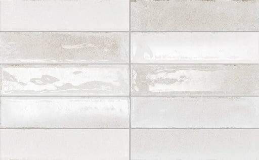 Dettaglio piastrella in gres porcellanato effetto mattoncino della collezione Incanto di Self Style by keradom, formato 6x25, colore Oyster