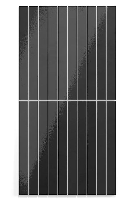 Dettaglio piastrella in gres porcellanato effetto mattoncino della collezione Twiggy di Self Style by keradom, formato 3.8x38, colore Kajal