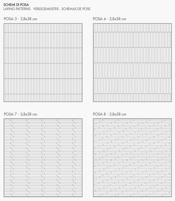 Schemi di posa 3.8x38
