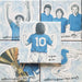 Set da collezione piastrelle artistiche celebrative Napoli Calcio 5 soggetti