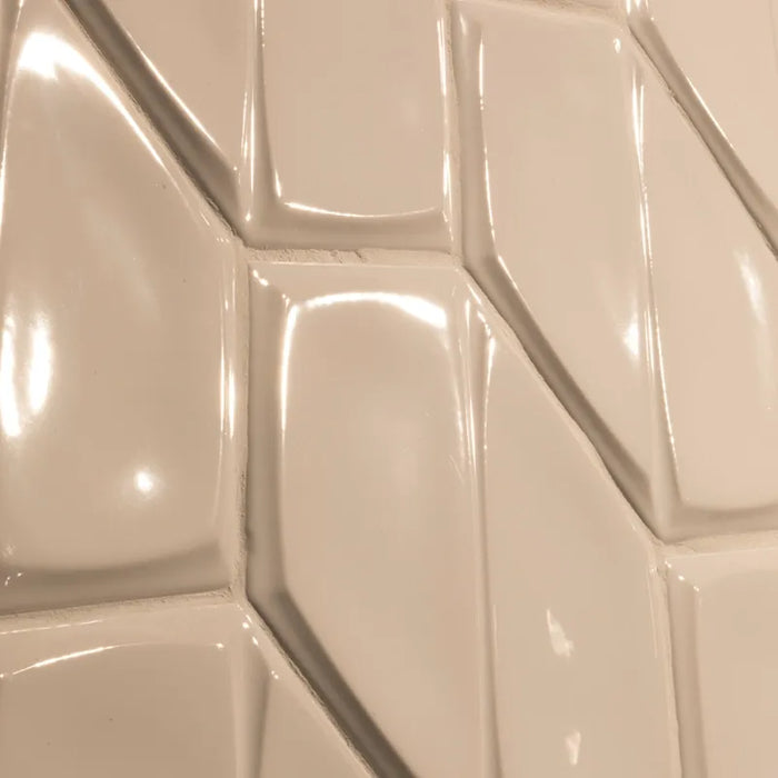 Dettaglio piastrella per rivestimento in ceramica formato esagonale opaco 15,6x18 cm della collezione Magnolia, colore Caramel di Ceramica Settecento