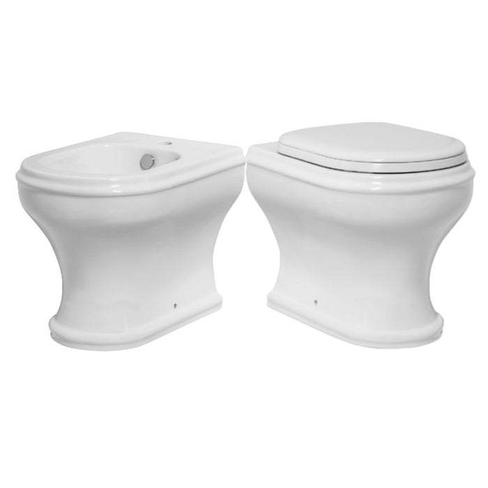 Stile - Coppia di Sanitari a terra in Stile Classico