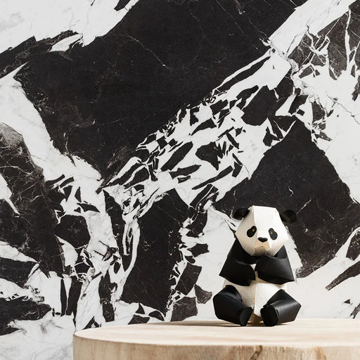 Piastrelle Supreme di 41zero42 in gres porcellanato effetto marmo bianco e nero 60x120 cm per pavimenti e rivestimenti moderni