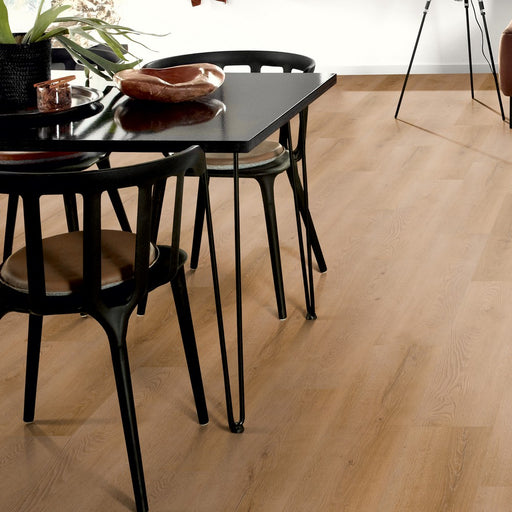 ambientazione di strong variant glacier oak pavimento in spc effetto legno di surteco