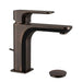 miscelatore monocomando per lavabo con scarico in finitura oil bronze
