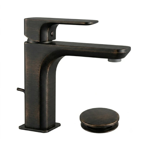 miscelatore monocomando per lavabo con scarico in finitura ottone san marco