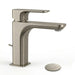 miscelatore per lavabo Minerva con scarico in finitura visual inox