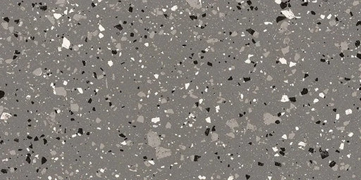 Gres bocciardato R11 Casalgrande Padana Terrazzotech Antracite, effetto marmetta per esterni 30x60.