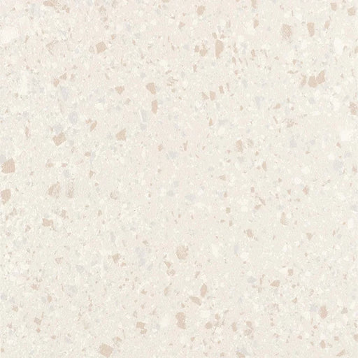 Dettaglio piastrella in gres porcellanato levigato effetto graniglia e marmetta della Collezione terrazzotech di Casalgrande, formato 60x60 cm, colore Beige
