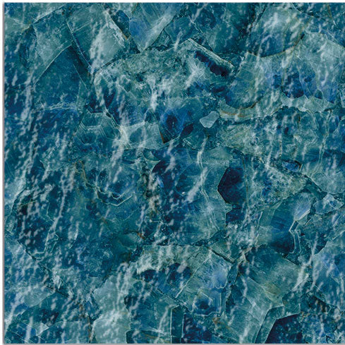 Dettaglio piastrella per pavimento e rivestimento in gres porcellanato effetto pietra spaziale. Collezione Swimming Planet di Ceramica Valsecchia, formato 15x15, Venus blue