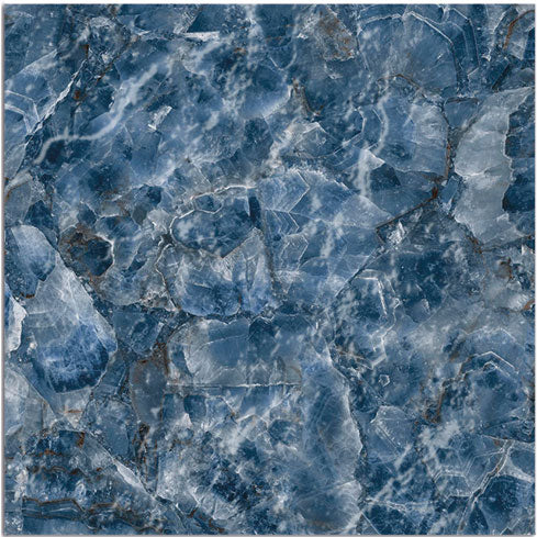 Dettaglio piastrella per pavimento e rivestimento in gres porcellanato effetto pietra spaziale. Collezione Swimming Planet di Ceramica Valsecchia, formato 15x15, Venus Sky