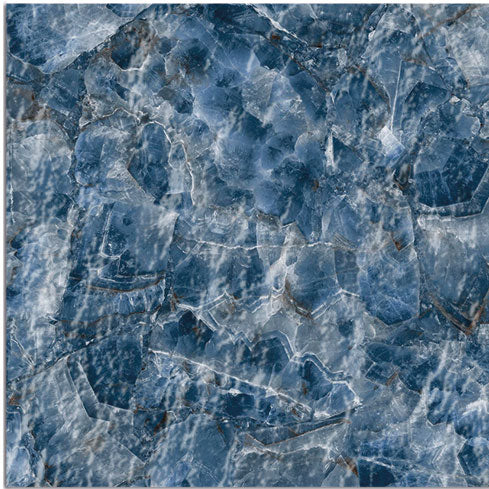 Dettaglio piastrella per pavimento e rivestimento in gres porcellanato effetto pietra spaziale. Collezione Swimming Planet di Ceramica Valsecchia, formato 15x15, Venus Sky