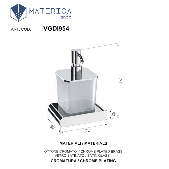 Temi - Dispenser per sapone liquido da parete