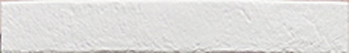 Dettaglio piastrella per pavimento e rivestimento in gres porcellanato effetto mattoncino opaco 4.8x45 cm della collezione Nolita, colore White di Ceramica Rondine