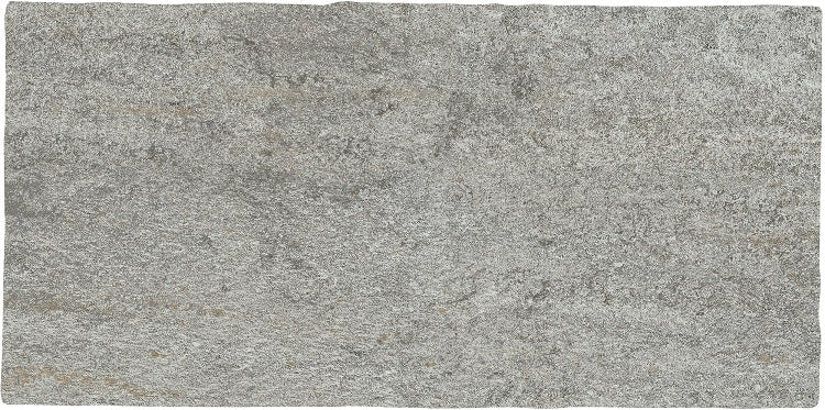 Dettaglio Piastrella per esterno in gres porcellanato antiscivolo serie Eterna di Idea Ceramica, colore Grigio 21x43 a bordo irregolare ondulato