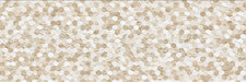 Dettaglio Piastrella da rivestimento in ceramica serie Marvel di Idea Ceramica, Decoro mosaico esagono Beige formato 20x60