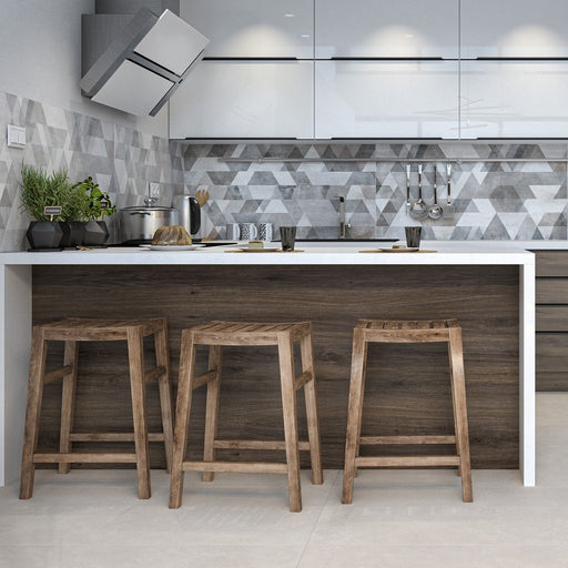 Rivestimento cucina - Mattonelle in ceramica grigio chiaro 80 x 150 cm  Premium : : Casa e cucina
