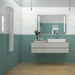 Rivestimento bagno in ceramica lucida colore verde, collezione fiji di idea ceramica